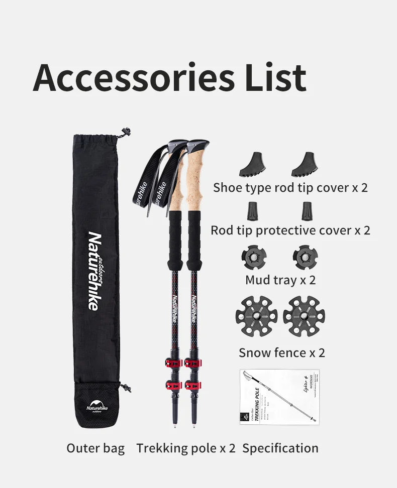 Naturehike Trekking Poles (2pcs) Walking Stick