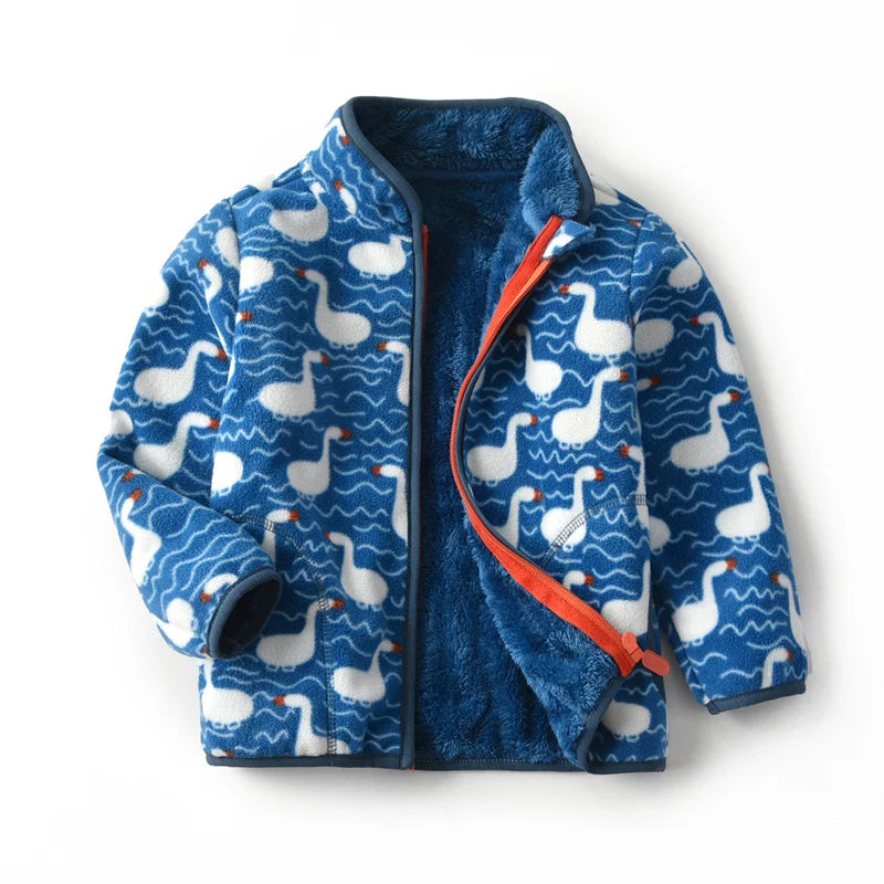 2-8T Camouflage Fleece Jackets for Boys & Girls