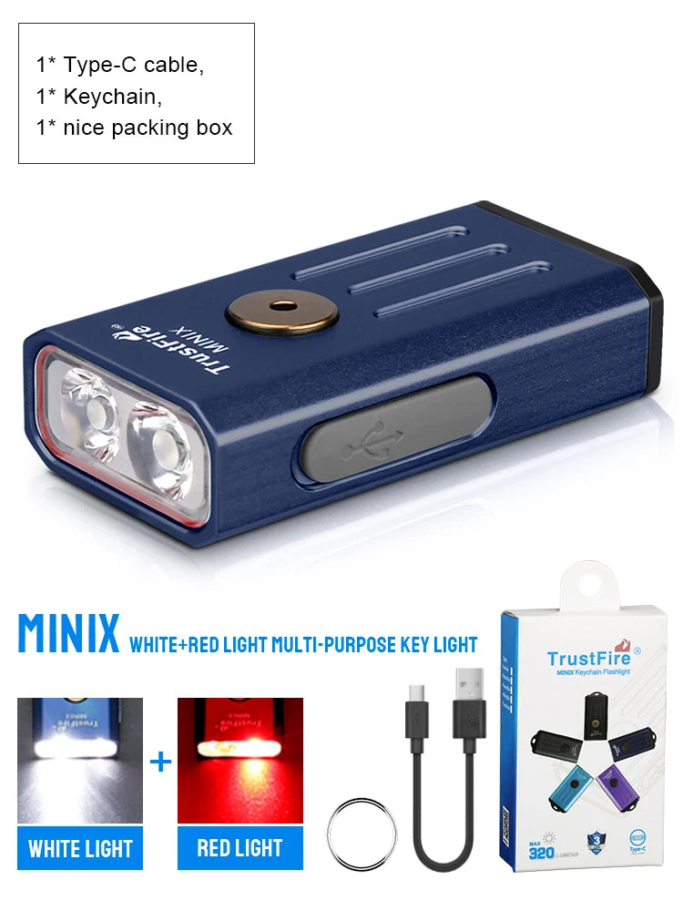 Trustfire Minix Mini EDC Flashlight Keychain