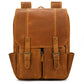 Newsbirds Men's Retro Leather Backpack – Luxury Travel & School Bag