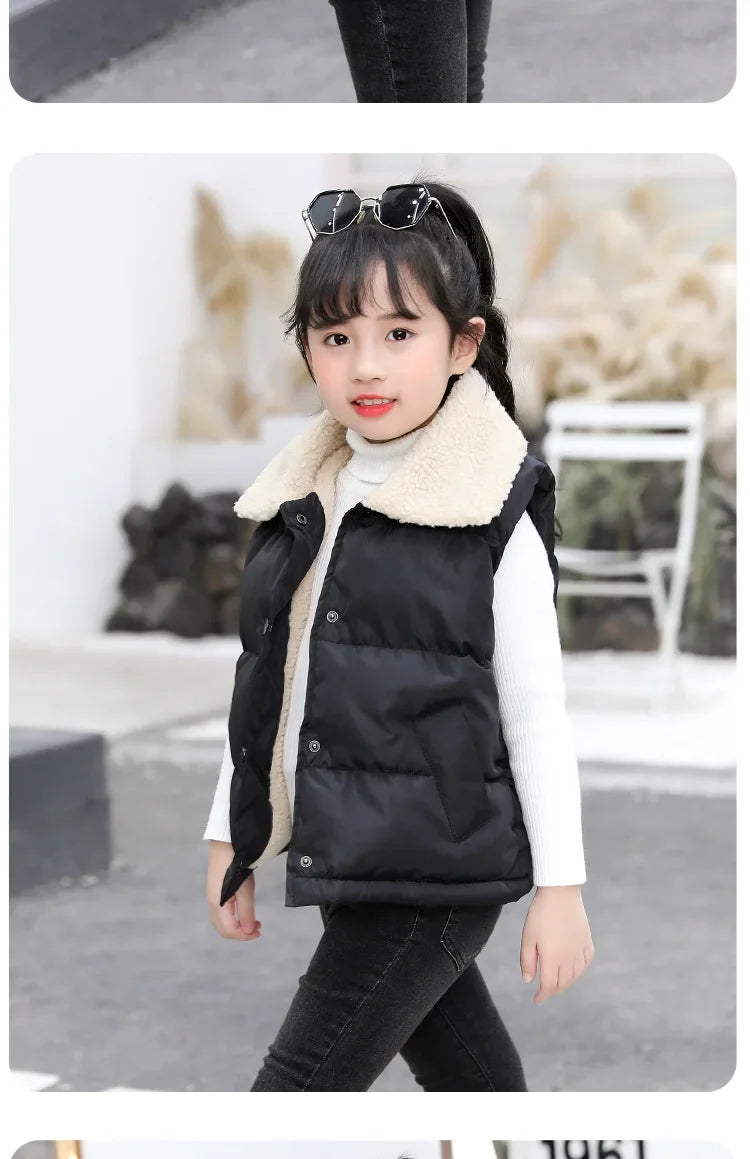 Kids Hooded Vest Jacket