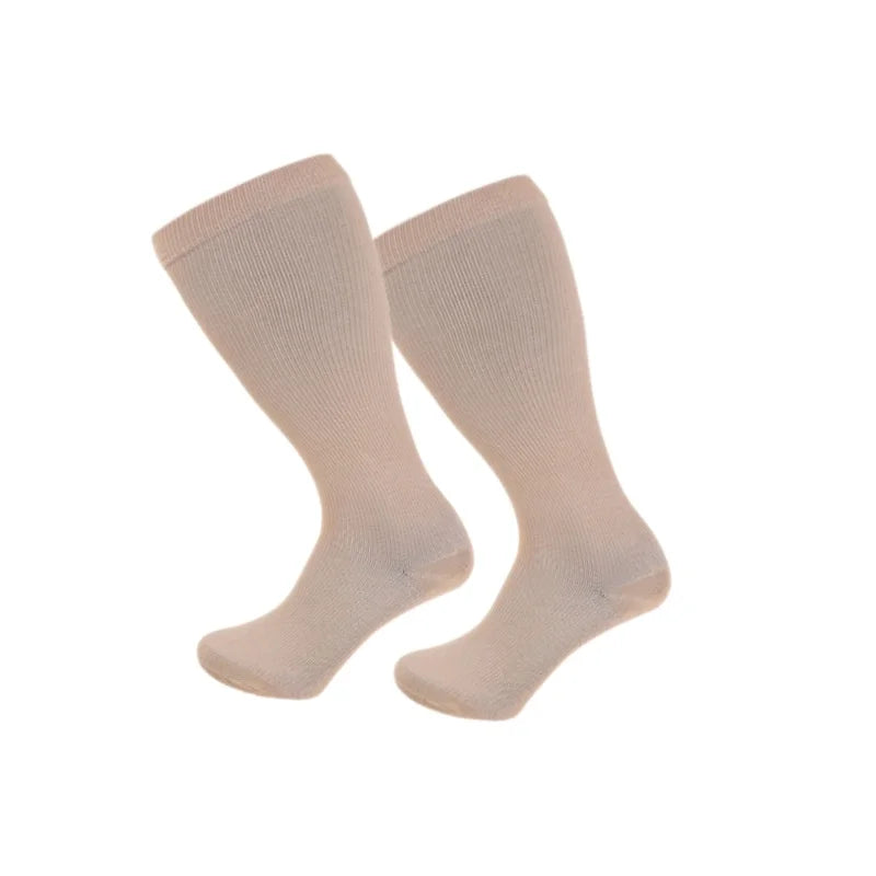Premium Plus Size Compression Socks For Men Women Cycling Toeless Sport Socks Anti Fatigue Pain Relief Medical Nursing Stockings