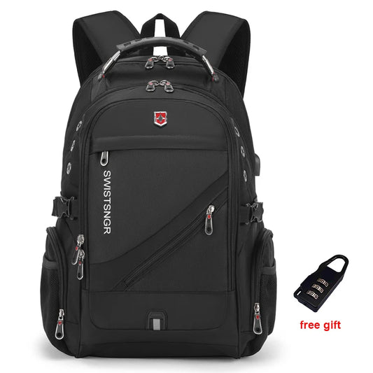 2024 Waterproof Laptop Backpack – 17/20 Inch Airplane Travel & School Bag