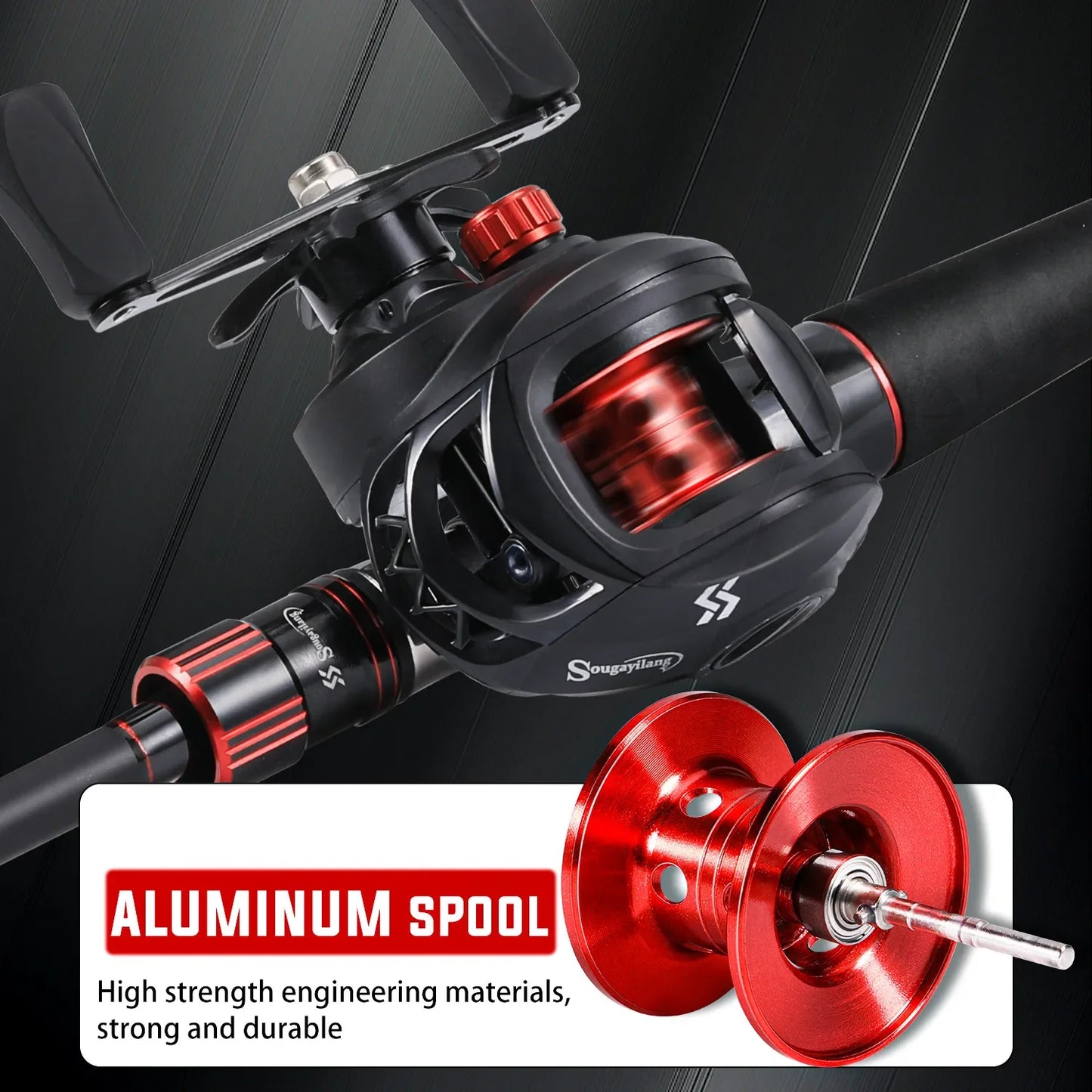 Sougayilang Carbon Fiber Fishing Combo