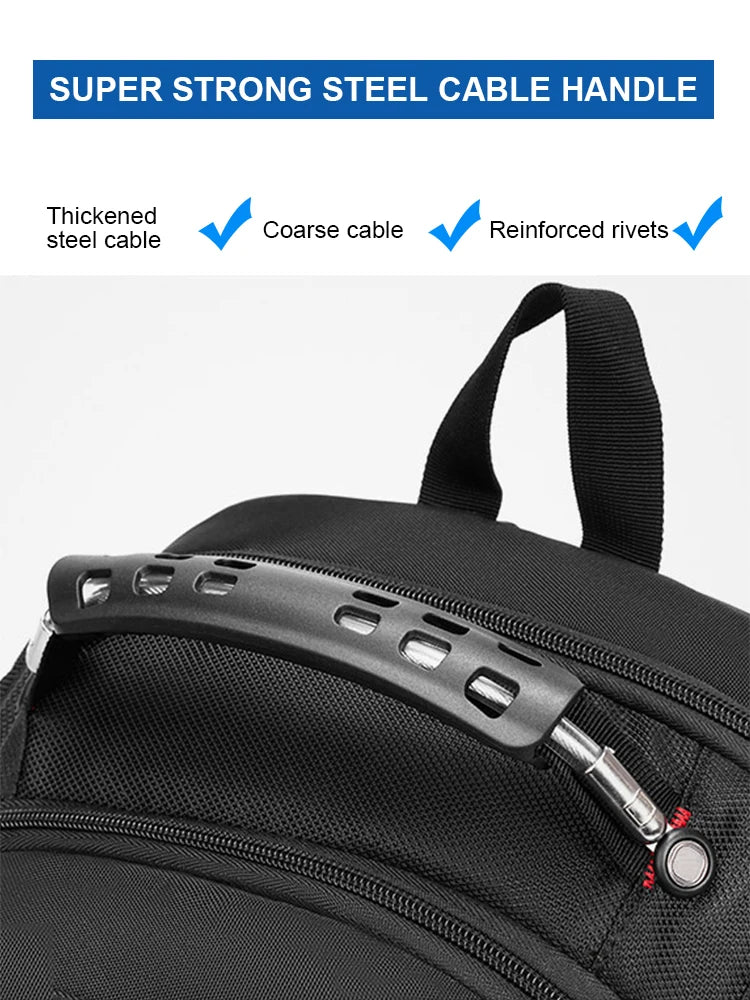 2024 Waterproof Laptop Backpack – 17/20 Inch Airplane Travel & School Bag