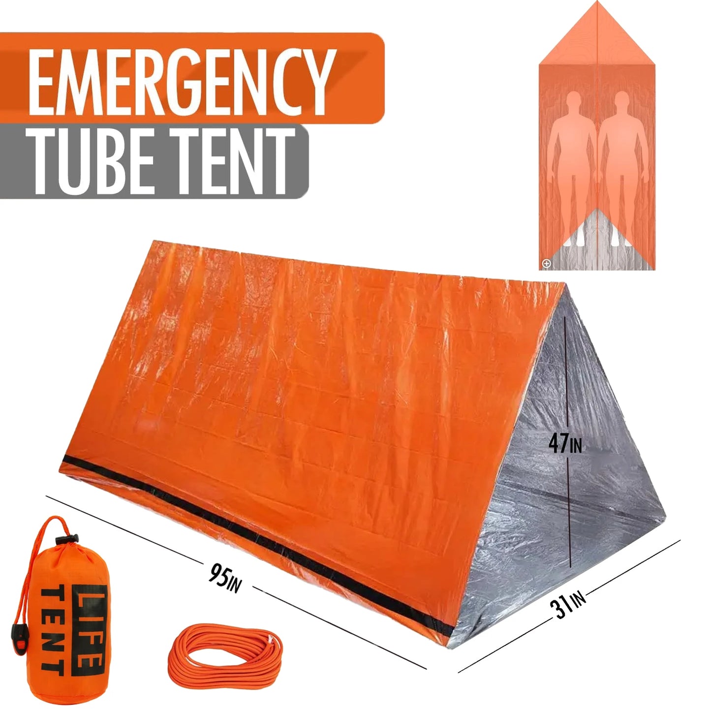 2-Person Emergency Waterproof Tent
