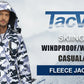 TACVASEN Fleece Lining Mountain Jackets Mens Hiking Jackets