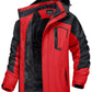TACVASEN Fleece Lining Mountain Jackets Mens Hiking Jackets