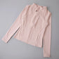 Yoga Wear Ladies Coat Round High Elastic Loose Exercise Yoga Long Sleeve