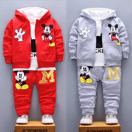 Boys Mickey 3PCS Casual Sportswear Set