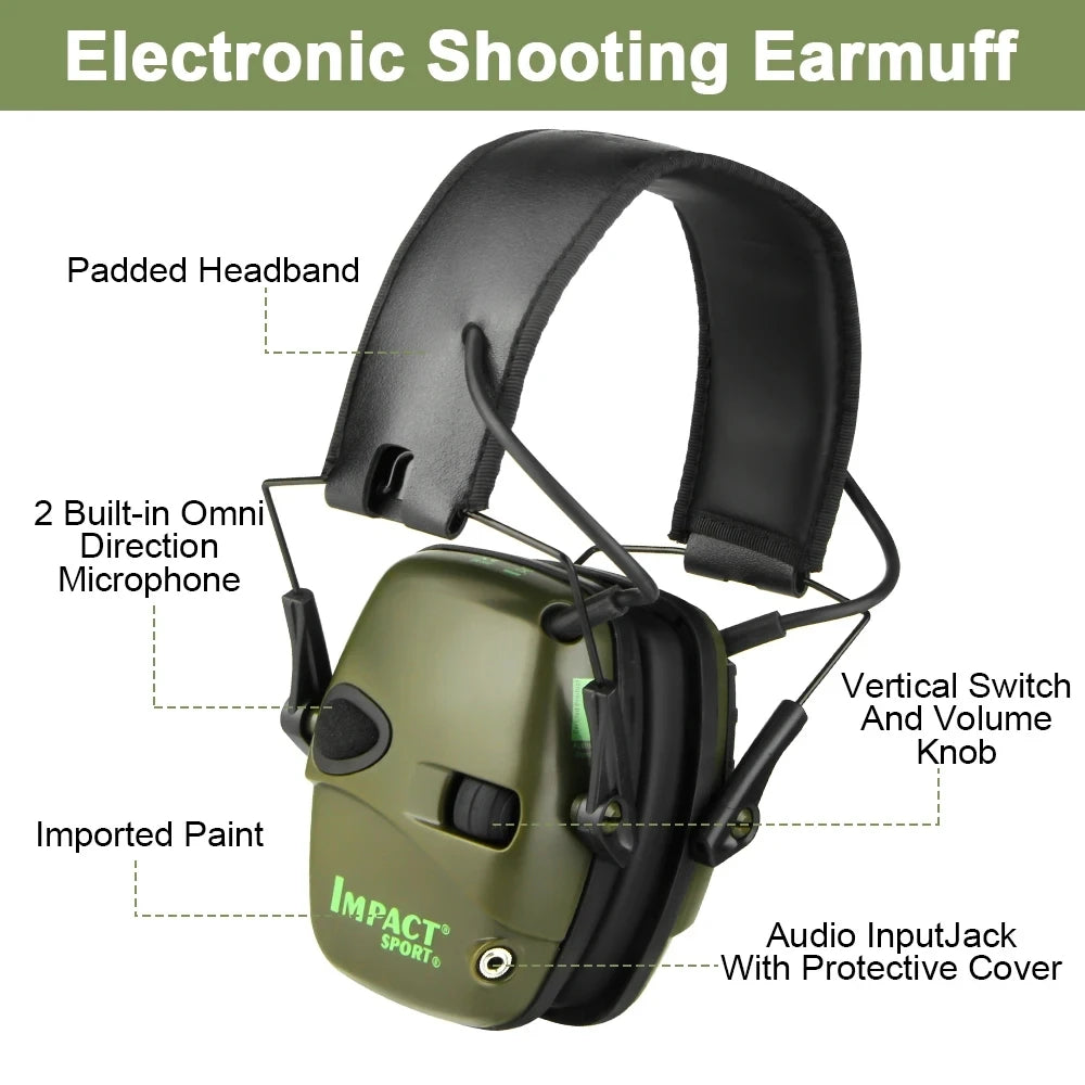 Tactical Noise-Canceling Shooting Earmuffs