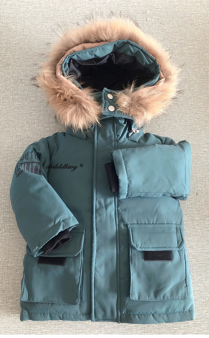 Children Down Suit Winter Warm Jacket
