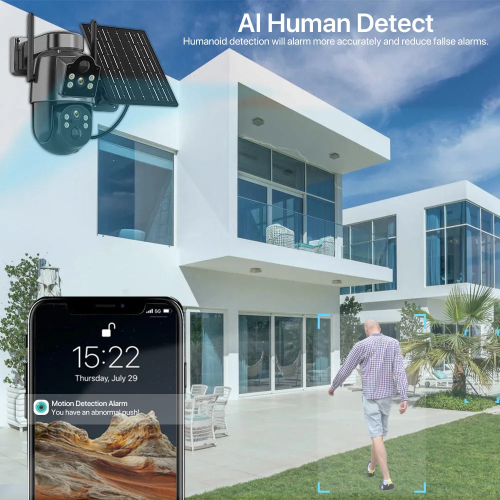 4K HD Solar WiFi Camera Outdoor