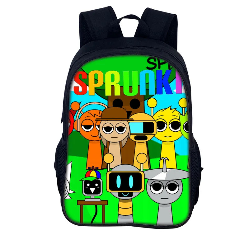 Sprunki Incredibox School Backpack – Stylish Student Bag & Christmas Gift