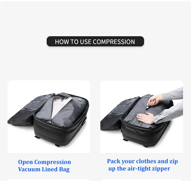17-Inch Laptop Travel & Business Backpack with Vacuum Compression