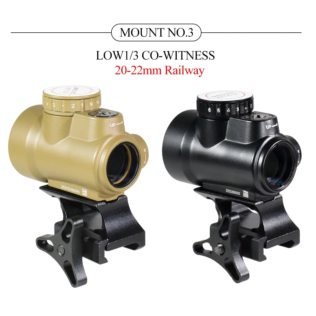 Tactical Red Dot 2MOA Reflex Sight for Rifle Scope
