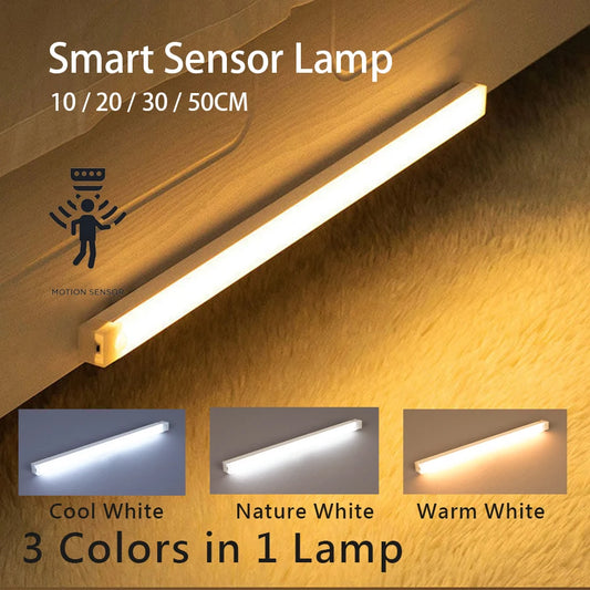 USB Rechargeable Motion Sensor Wireless LED Night Light