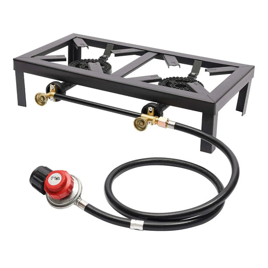 Cast Iron Double Burner Camp Stove