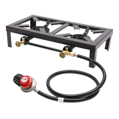 Cast Iron Double Burner Camp Stove