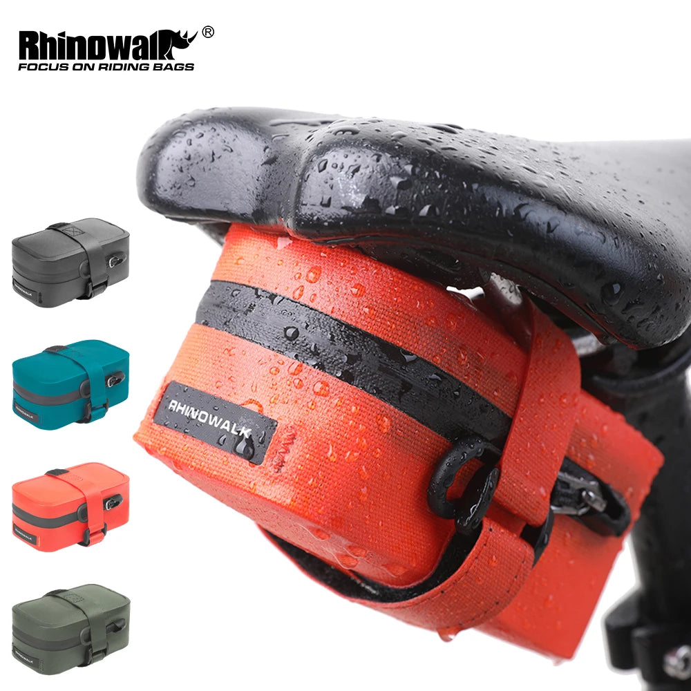 Rhinowalk Bicycle Saddle Bag – Waterproof Bike Seatpost Tail Bag