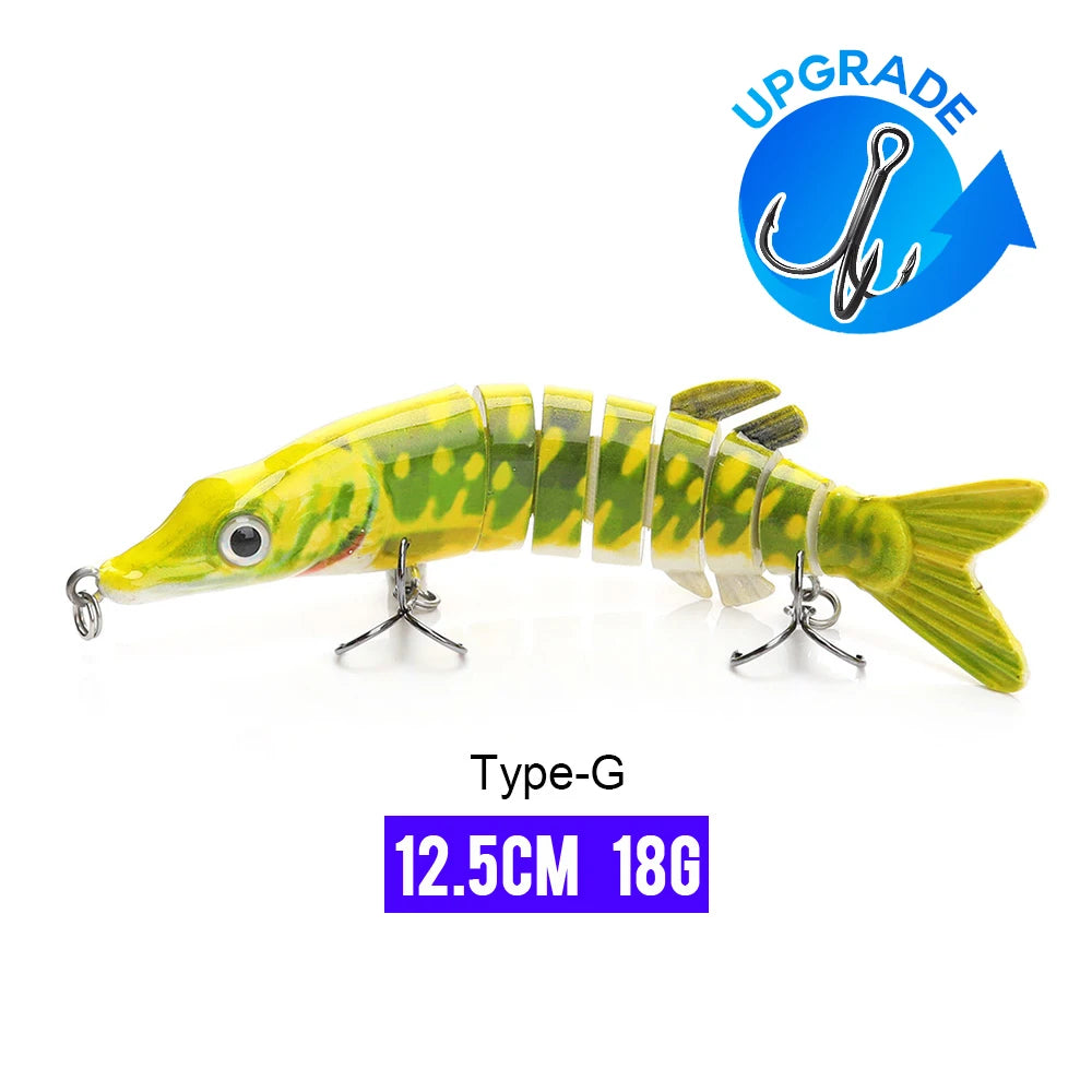 VTAVTA Sinking Jointed Crankbait 8-Segment Swimbait