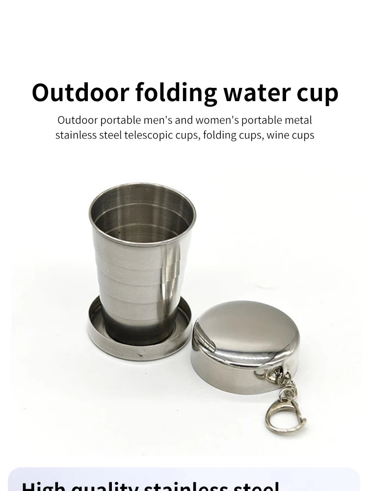 Portable Stainless Steel Telescopic Camping Cup
