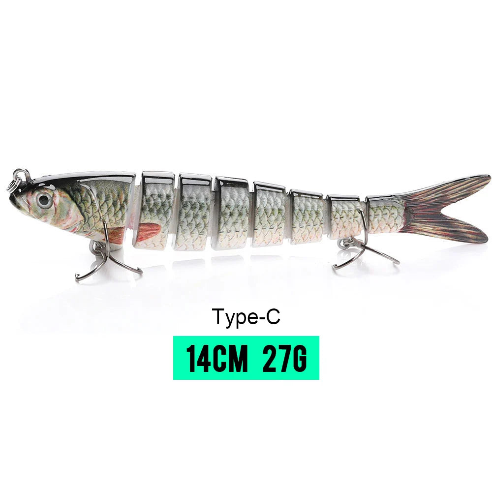VTAVTA Sinking Jointed Crankbait 8-Segment Swimbait