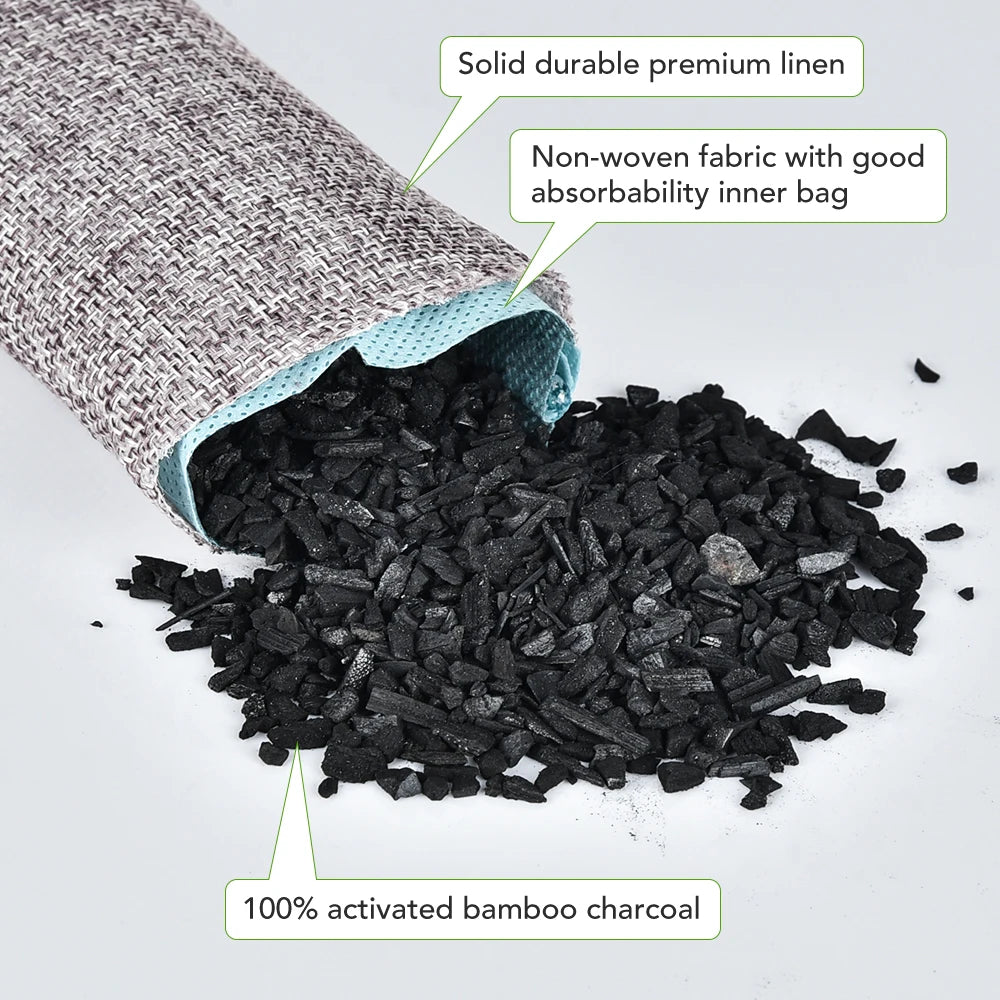 10PCS Bamboo Charcoal Bags for Air Purification