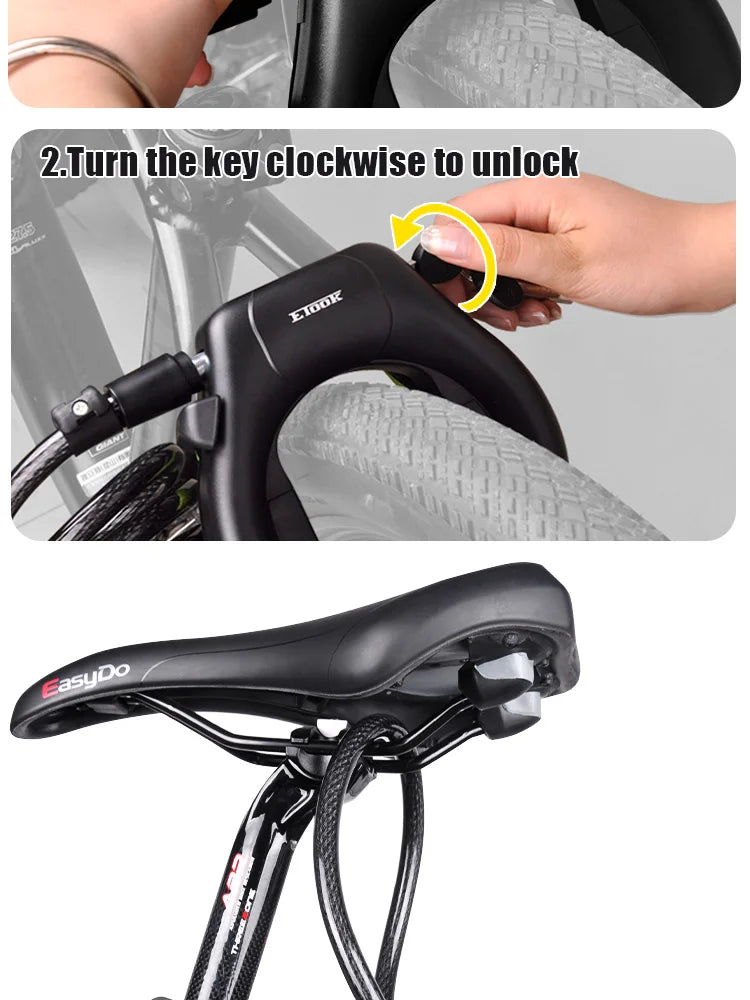 ETOOK Bike Horseshoe Lock