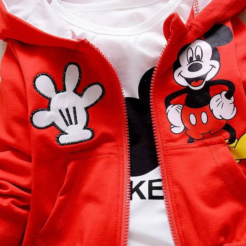 Boys Mickey 3PCS Casual Sportswear Set