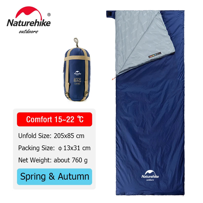 Naturehike LW180 Ultralight Splicable Sleeping Bag  Product Description: