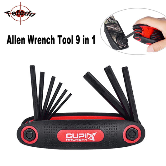 Archery Allen Wrench Tool 9 in 1 Universal Multi Wrench