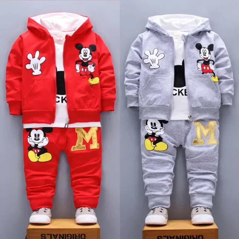 Boys Mickey 3PCS Casual Sportswear Set