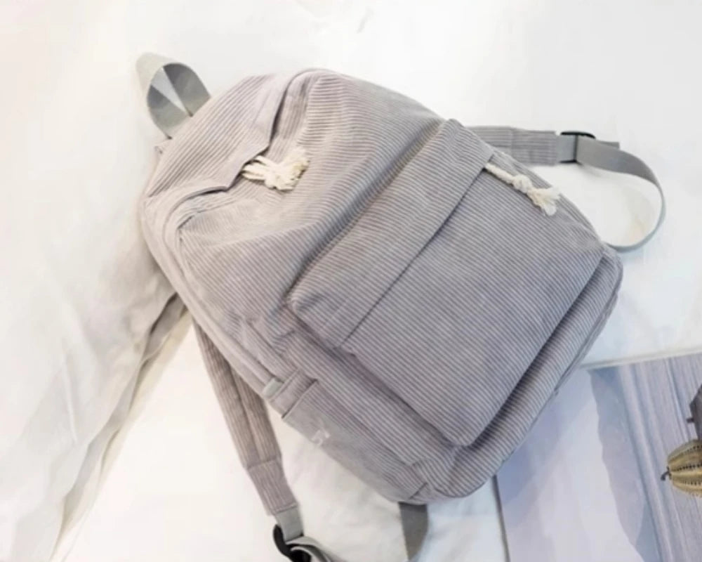 Personalized Embroidered Corduroy Kids' Backpack