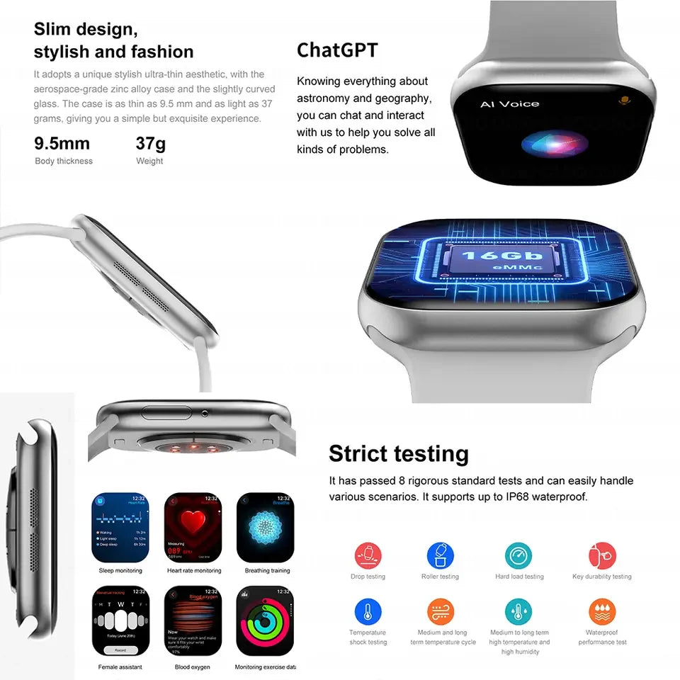 2025 New Apple GPS Watch 10 Smart Watch