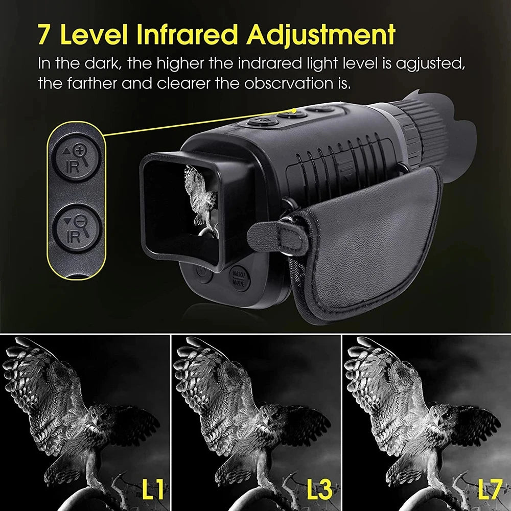 1080P HD Night Vision Monocular with 5X Zoom