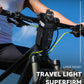 2-in-1 Bicycle Handlebar Phone Holder & Water Bottle Holder with Mesh Pocket
