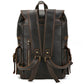 Newsbirds Men's Retro Leather Backpack – Luxury Travel & School Bag
