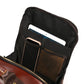 Newsbirds Men's Retro Leather Backpack – Luxury Travel & School Bag