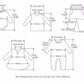 Boys Mickey 3PCS Casual Sportswear Set