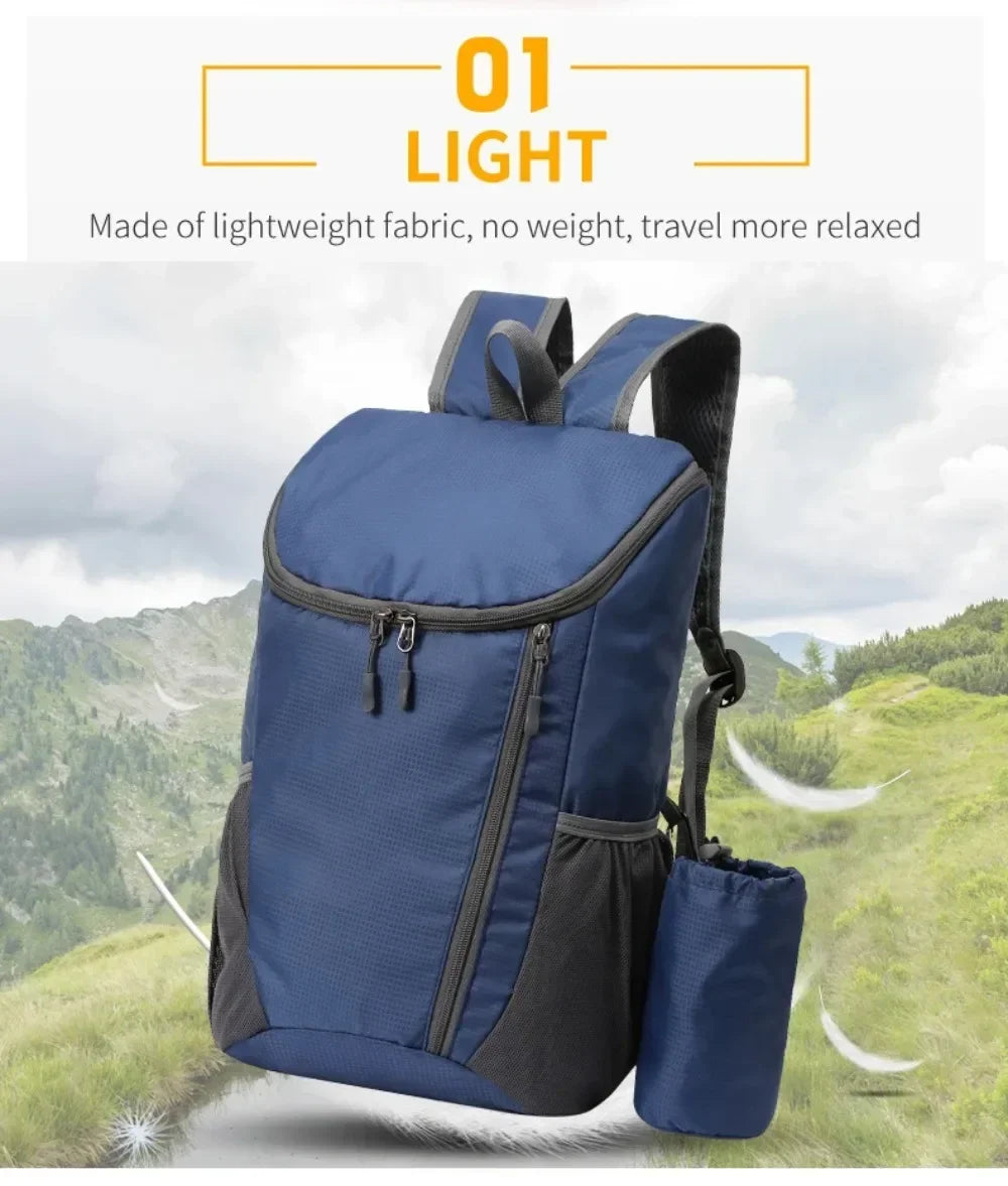 20L Ultralight Foldable Backpack – Portable Hiking & Travel Daypack