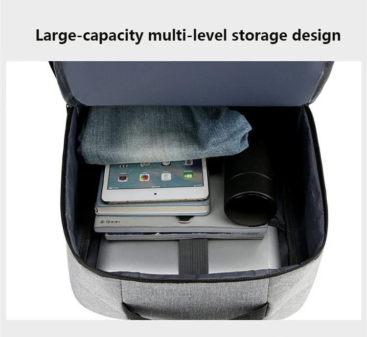 Waterproof Business Laptop Backpack with USB Charging Port