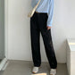 High Waist Women Suit Pants Fall Straight Office Ladies Korean Fashion Trousers