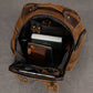 Newsbirds Men's Retro Leather Backpack – Luxury Travel & School Bag