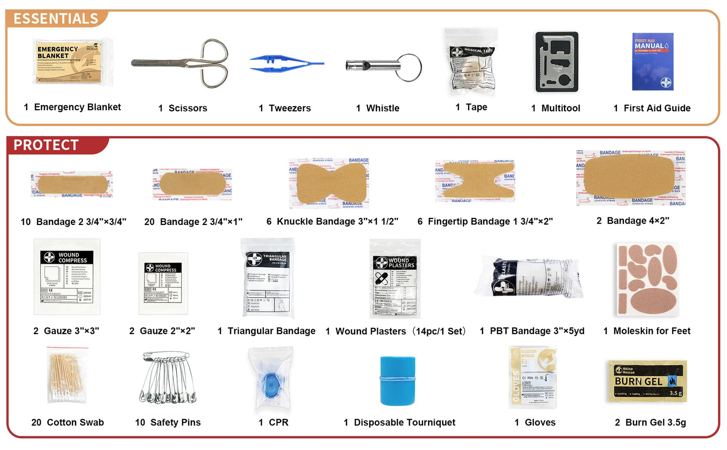 RHINO RESCUE Ultralight First Aid Kit