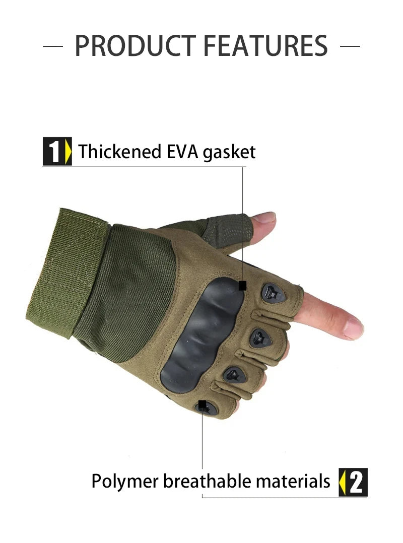 Outdoor Tactical Half Finger Gloves