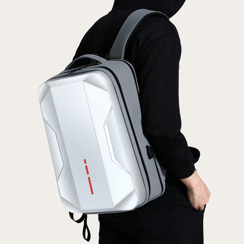 17.3" Hard Shell Laptop Backpack – Waterproof Business & E-Sports Bag
