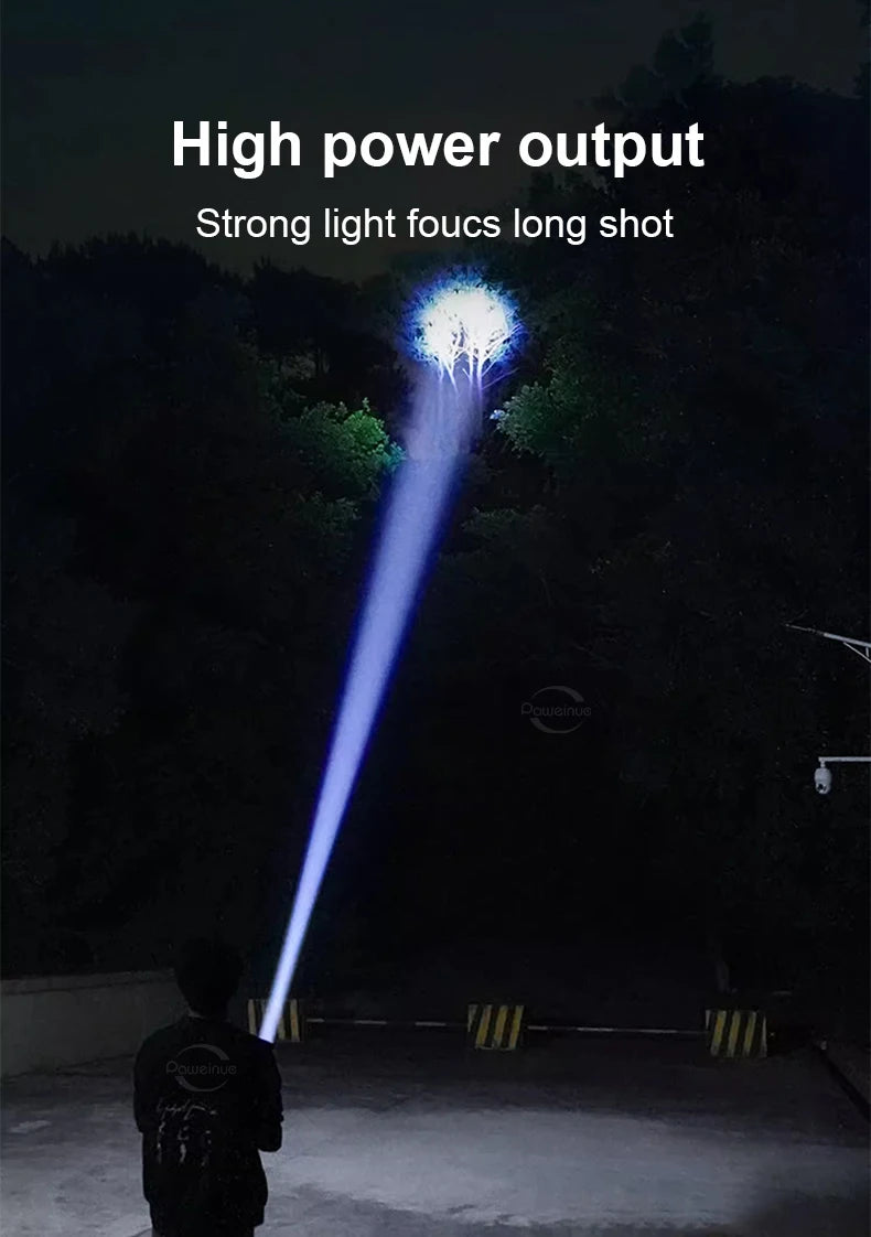 10000mAh High Power LED Flashlight
