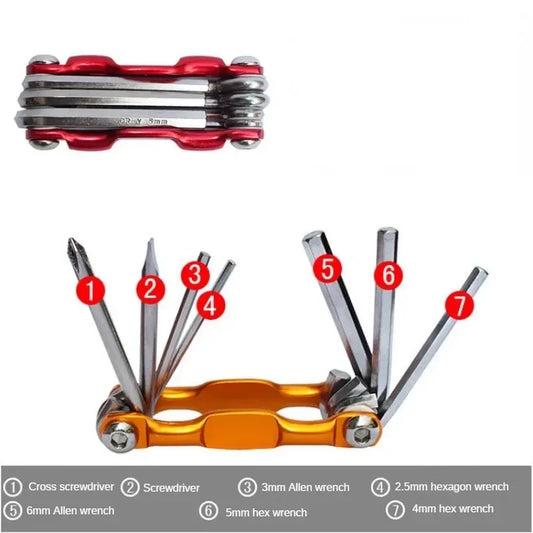 Portable Bicycle Multi Repair Tools Kit