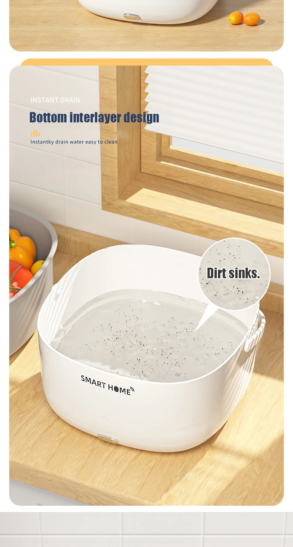 Electric Vegetable & Fruit Washing Machine with WiFi